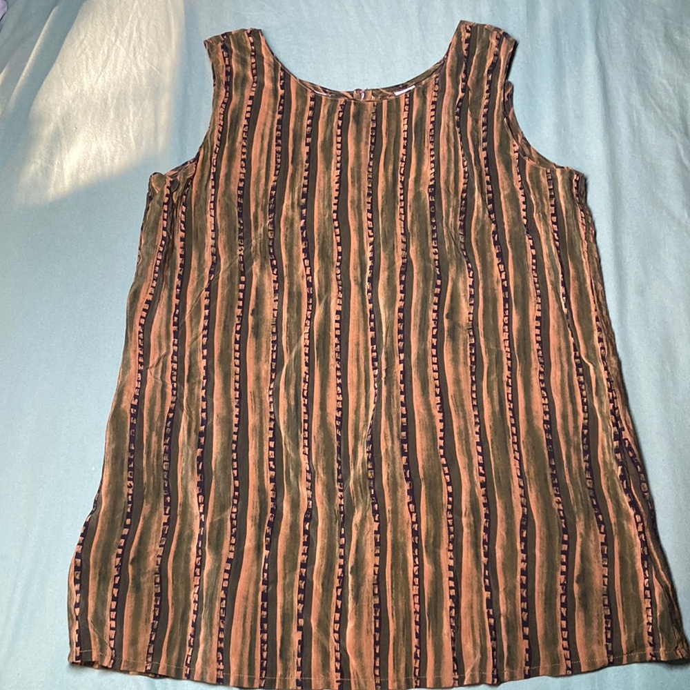 Linda Allard Ellen Tracy 100% silk tank